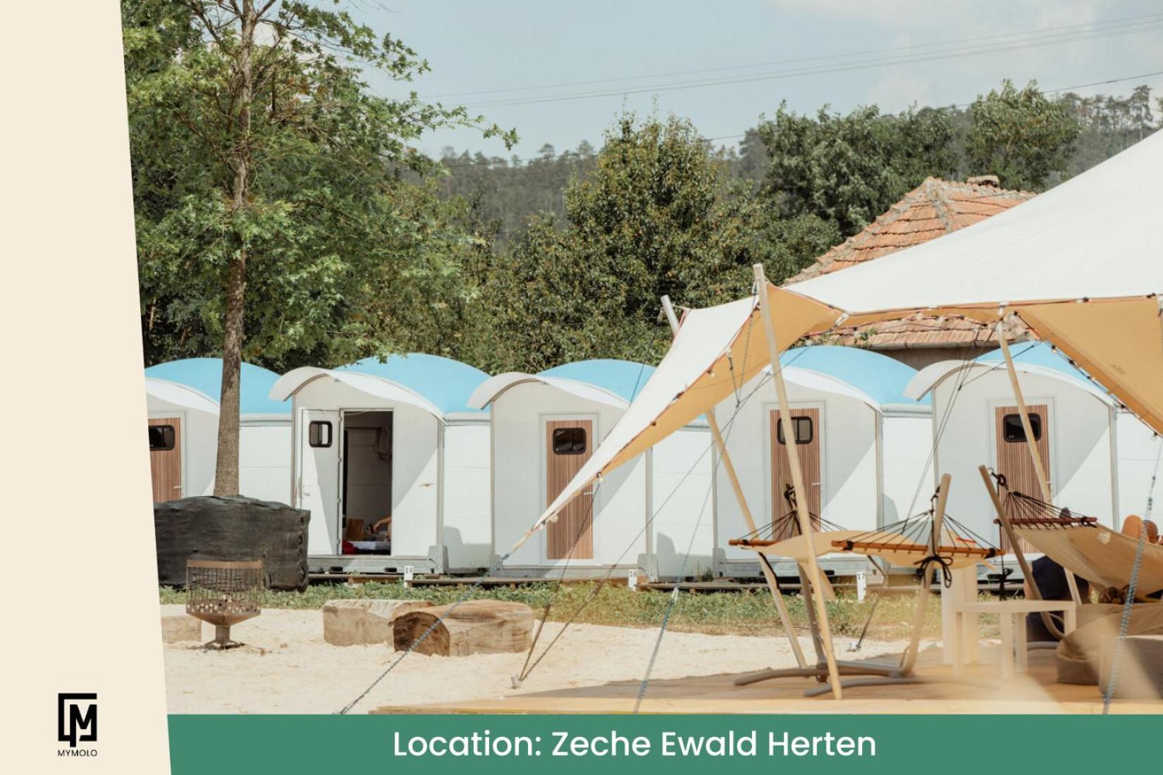 Glamping In Der Zeche Ewald Herten Хертен Экстерьер фото